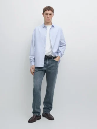 100 % Baumwolle, gestreiftes Hemd in Regular Fit 100 % Baumwolle, gestreiftes Hemd in Regular Fit