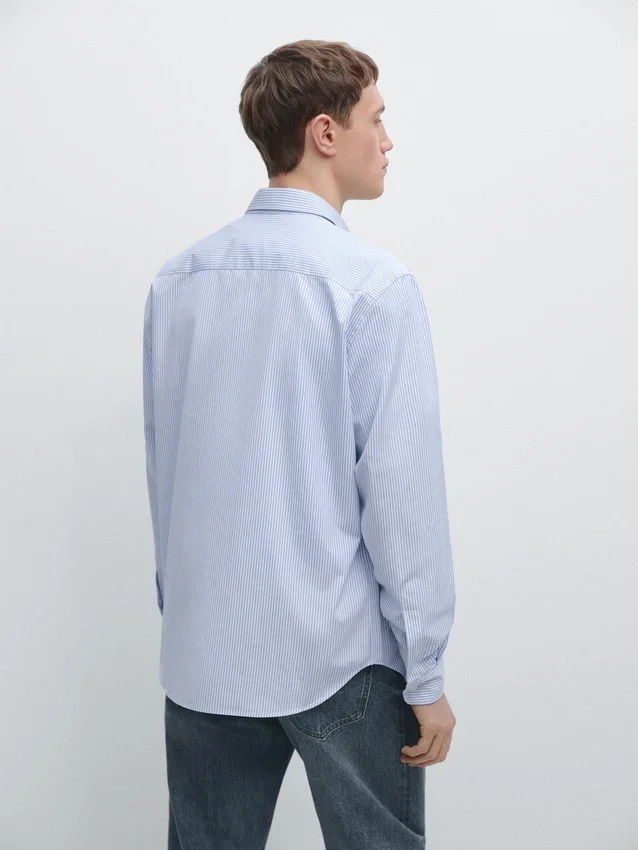 100 % Baumwolle, gestreiftes Hemd in Regular Fit 100 % Baumwolle, gestreiftes Hemd in Regular Fit