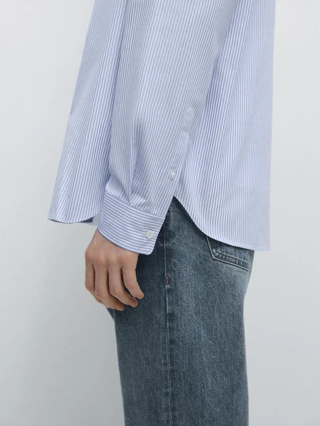 100 % Baumwolle, gestreiftes Hemd in Regular Fit 100 % Baumwolle, gestreiftes Hemd in Regular Fit
