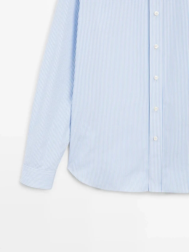 100 % Baumwolle, gestreiftes Hemd in Regular Fit 100 % Baumwolle, gestreiftes Hemd in Regular Fit