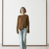 Asymmetrischer Strick-Cape-Pullover Asymmetrischer Strick-Cape-Pullover