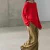 Asymmetrischer Strickpullover Asymmetrischer Strickpullover