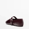 Ballerinas aus geknittertem Leder Ballerinas aus geknittertem Leder