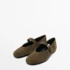 Ballerinas aus Spaltleder Ballerinas aus Spaltleder