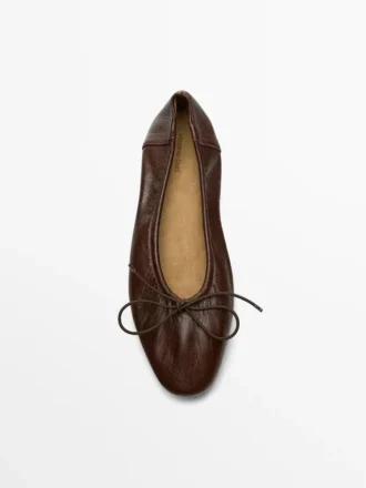 Ballerinas mit Raffung und Schleife Ballerinas mit Raffung und Schleife