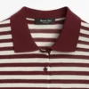 Baumwoll-Poloshirt mit gestreiften Details Baumwoll-Poloshirt mit gestreiften Details