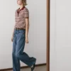 Baumwoll-Poloshirt mit gestreiften Details Baumwoll-Poloshirt mit gestreiften Details