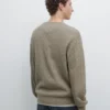 Baumwoll-Pullover mit Zopfmuster Baumwoll-Pullover mit Zopfmuster