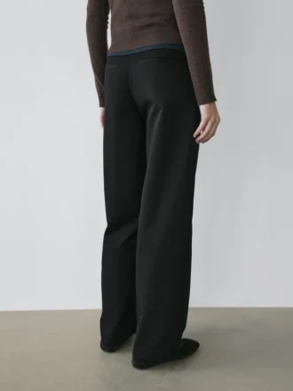 Baumwollhose mit Abnähern
