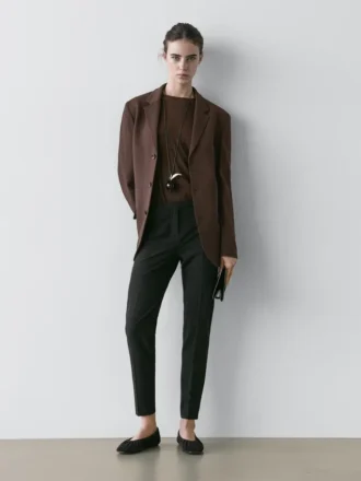 Blazer aus Kreppstoff Blazer aus Kreppstoff