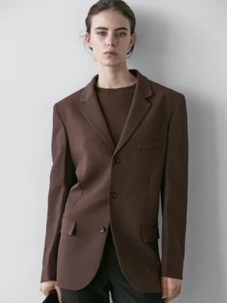 Blazer aus Kreppstoff Blazer aus Kreppstoff