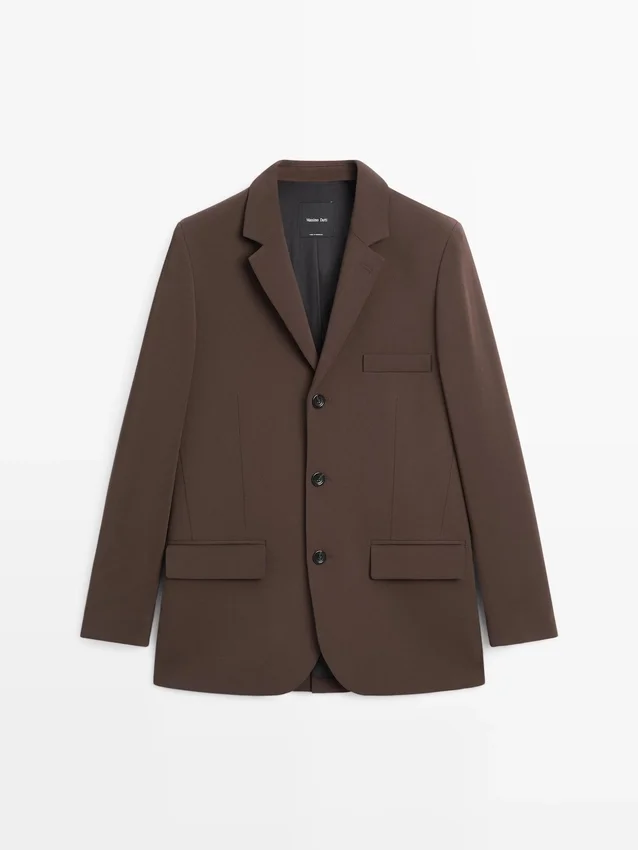 Blazer aus Kreppstoff Blazer aus Kreppstoff