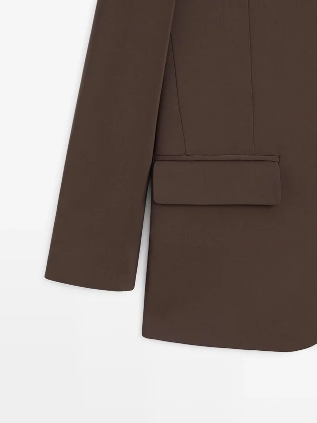 Blazer aus Kreppstoff Blazer aus Kreppstoff