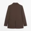 Blazer aus Kreppstoff Blazer aus Kreppstoff