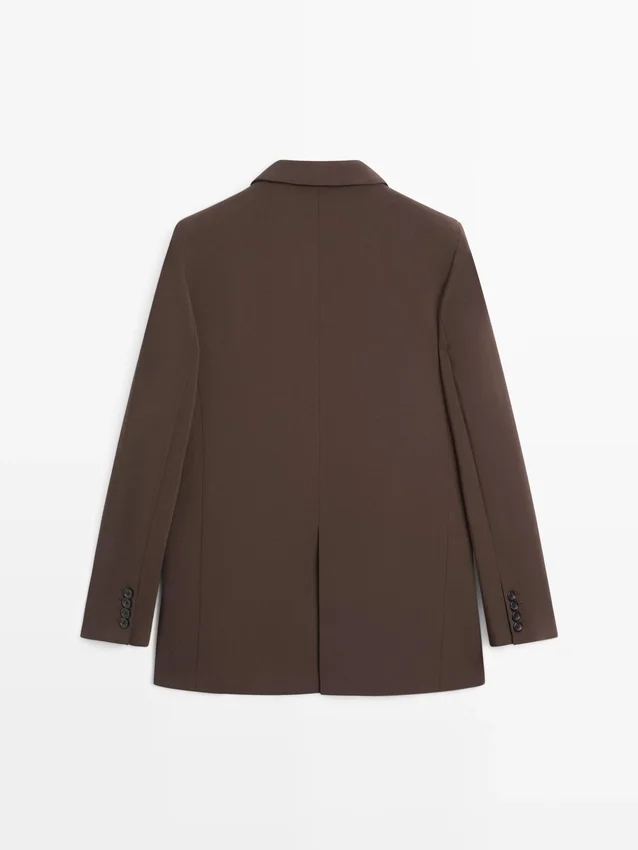 Blazer aus Kreppstoff Blazer aus Kreppstoff