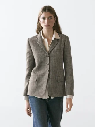 Blazer aus melierter Wollmischung Blazer aus melierter Wollmischung