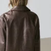 Blazer aus Nappaleder mit Knöpfen Blazer aus Nappaleder mit Knöpfen