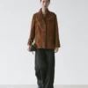 Blazer aus Wildleder mit Taschen Blazer aus Wildleder mit Taschen