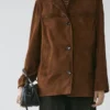 Blazer aus Wildleder mit Taschen Blazer aus Wildleder mit Taschen