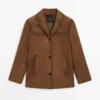 Blazer aus Wildleder mit Taschen Blazer aus Wildleder mit Taschen