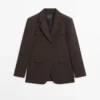 Blazer mit Taschen und Reverskragen Blazer mit Taschen und Reverskragen
