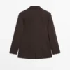 Blazer mit Taschen und Reverskragen Blazer mit Taschen und Reverskragen