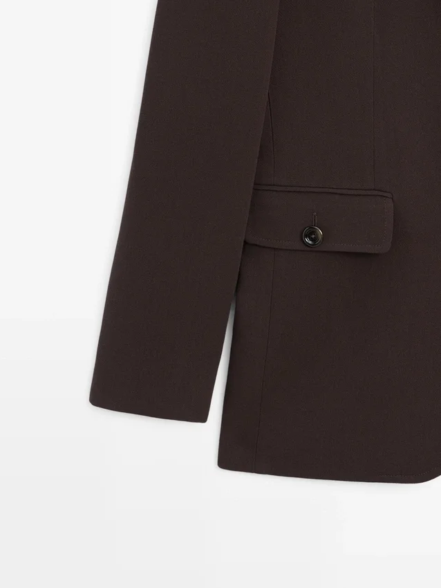 Blazer mit Taschen und Reverskragen Blazer mit Taschen und Reverskragen