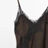 Camisole-Kleid mit Spitzendetails