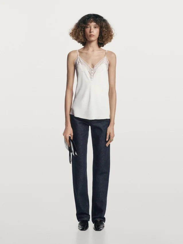 Camisole-Top mit Knöpfen Camisole-Top mit Knöpfen