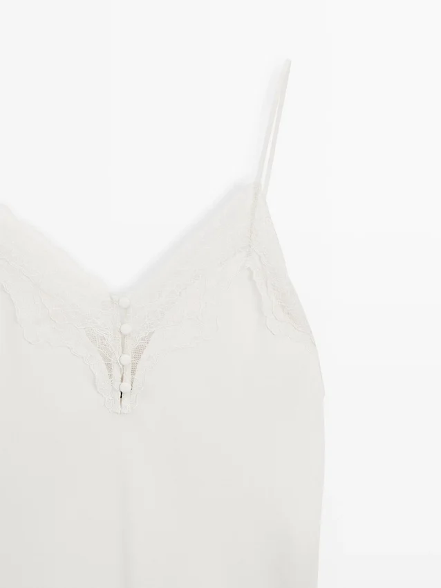 Camisole-Top mit Knöpfen Camisole-Top mit Knöpfen