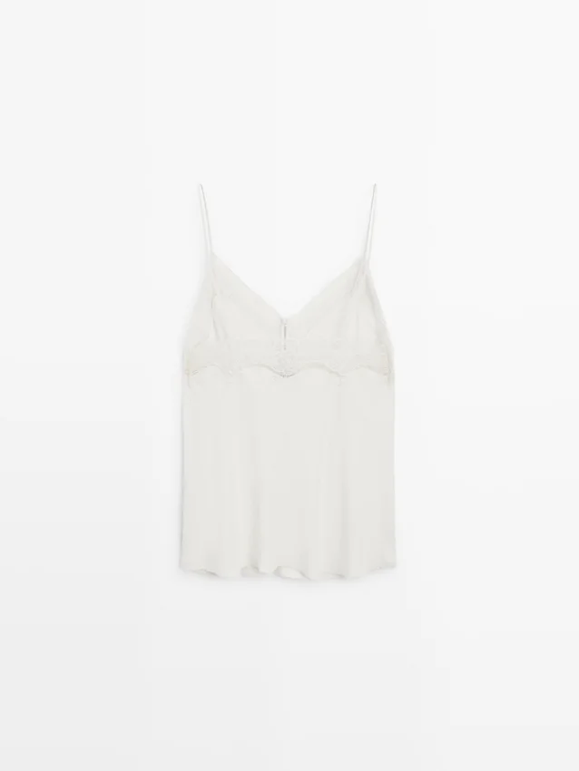Camisole-Top mit Knöpfen Camisole-Top mit Knöpfen
