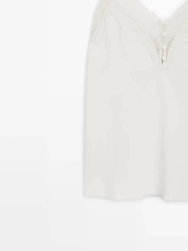 Camisole-Top mit Knöpfen Camisole-Top mit Knöpfen