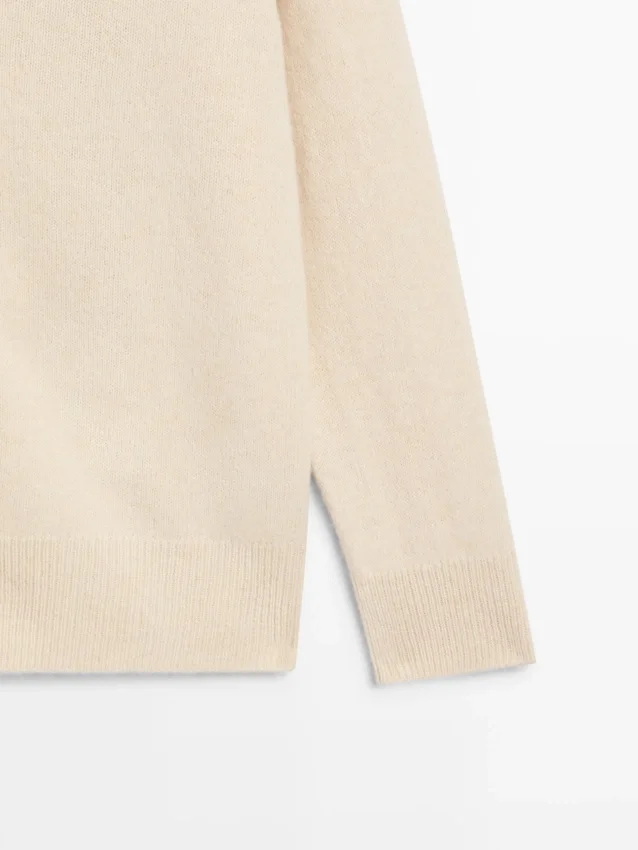 Cardigan aus Alpaka und Wolle mit V-Ausschnitt Cardigan aus Alpaka und Wolle mit V-Ausschnitt