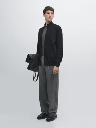 Cardigan aus Baumwollmischung mit Raglanärmeln Cardigan aus Baumwollmischung mit Raglanärmeln