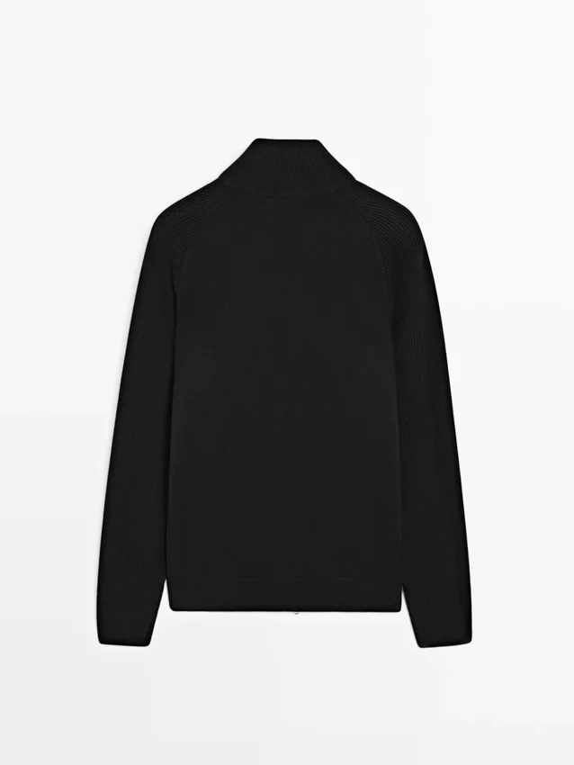 Cardigan aus Baumwollmischung mit Raglanärmeln Cardigan aus Baumwollmischung mit Raglanärmeln