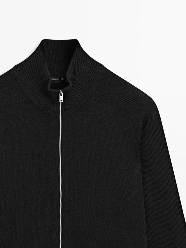 Cardigan aus Baumwollmischung mit Raglanärmeln Cardigan aus Baumwollmischung mit Raglanärmeln