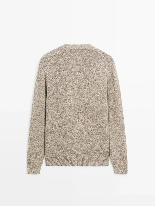 Cardigan aus Baumwollstrick mit Knöpfen Cardigan aus Baumwollstrick mit Knöpfen