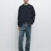 Cardigan aus Baumwollstrick mit Taschen Cardigan aus Baumwollstrick mit Taschen
