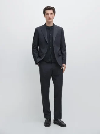 Cooler Anzug-Blazer aus Wolle