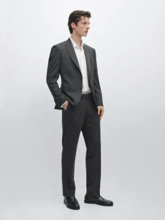 Cooler Anzug-Blazer aus Wolle