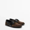 Deck-Schuhe aus kontrastierendem Leder Deck-Schuhe aus kontrastierendem Leder