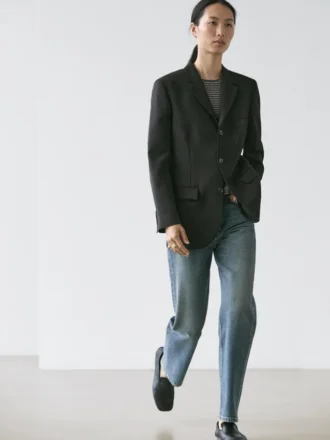 Dreiknopf-Blazer aus Wolle