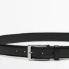Eleganter Gürtel aus Nappaleder mit Ziernähten Eleganter Gürtel aus Nappaleder mit Ziernähten
