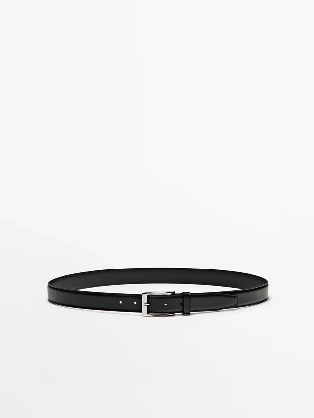 Eleganter Gürtel aus Nappaleder mit Ziernähten Eleganter Gürtel aus Nappaleder mit Ziernähten