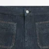 Flare-Fit-Jeans mit hoher Taille und Taschen Flare-Fit-Jeans mit hoher Taille und Taschen