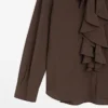 Fließende Bluse mit Rüschen Fließende Bluse mit Rüschen