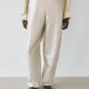 Fließende Metallic-Leinen-Hose Fließende Metallic-Leinen-Hose