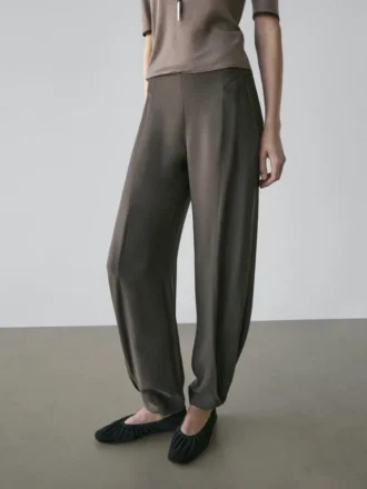 Fließende Sarouel-Hose