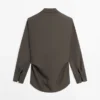 Fließendes Overshirt mit doppelter Knopfleiste Fließendes Overshirt mit doppelter Knopfleiste