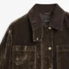 Flock-Jeansjacke mit Kragen Flock-Jeansjacke mit Kragen